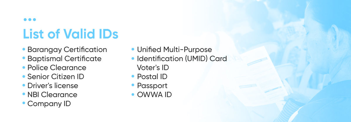 List of Valid IDs